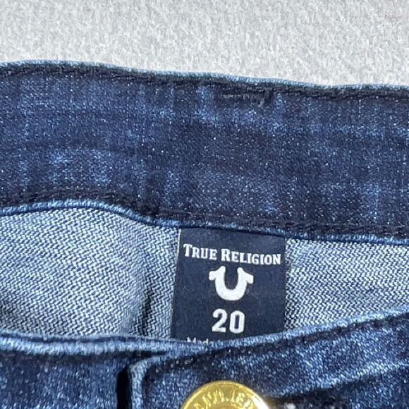 True Religion Jeans Women Size 20 Ankle Denim‎ Geno Straight Slim Stretch - Picture 7 of 12